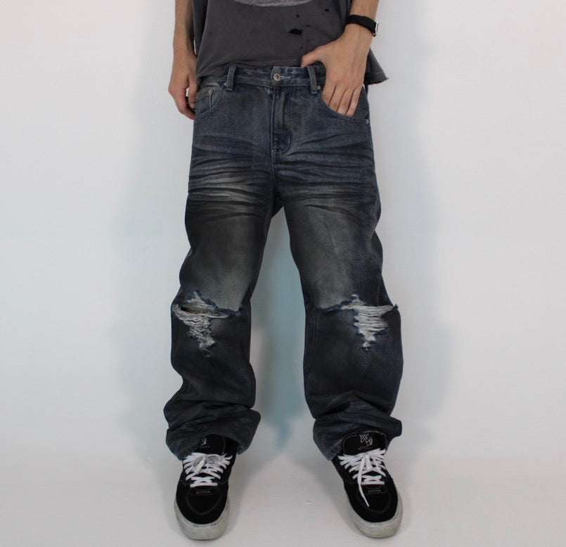 Corroded Painter’s Wide Leg Denim