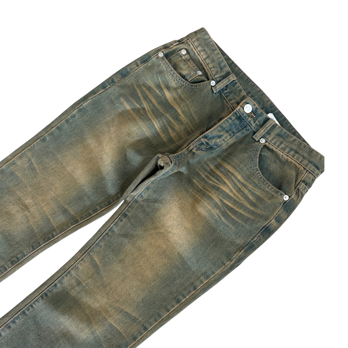 Mud Wash Slim Cut Denim