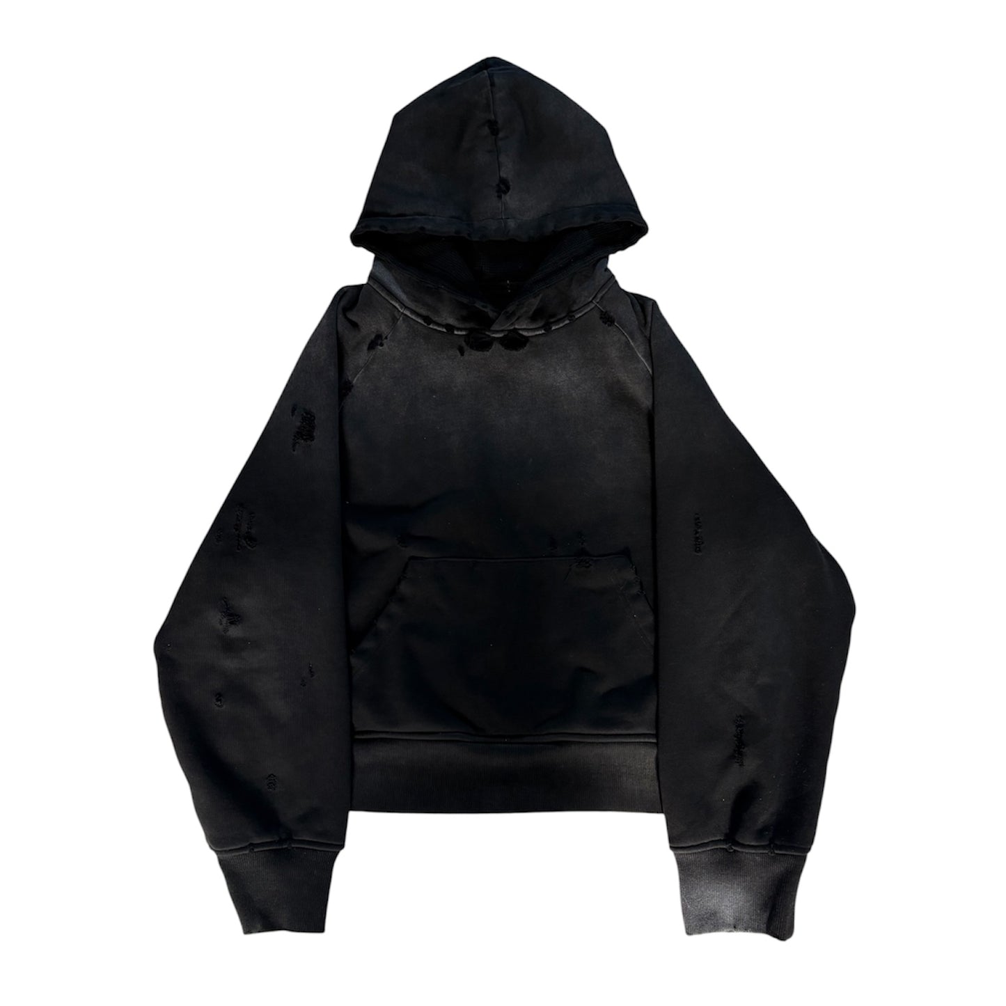 “Ash” Worn & Torn Thermal Lined Hoodie