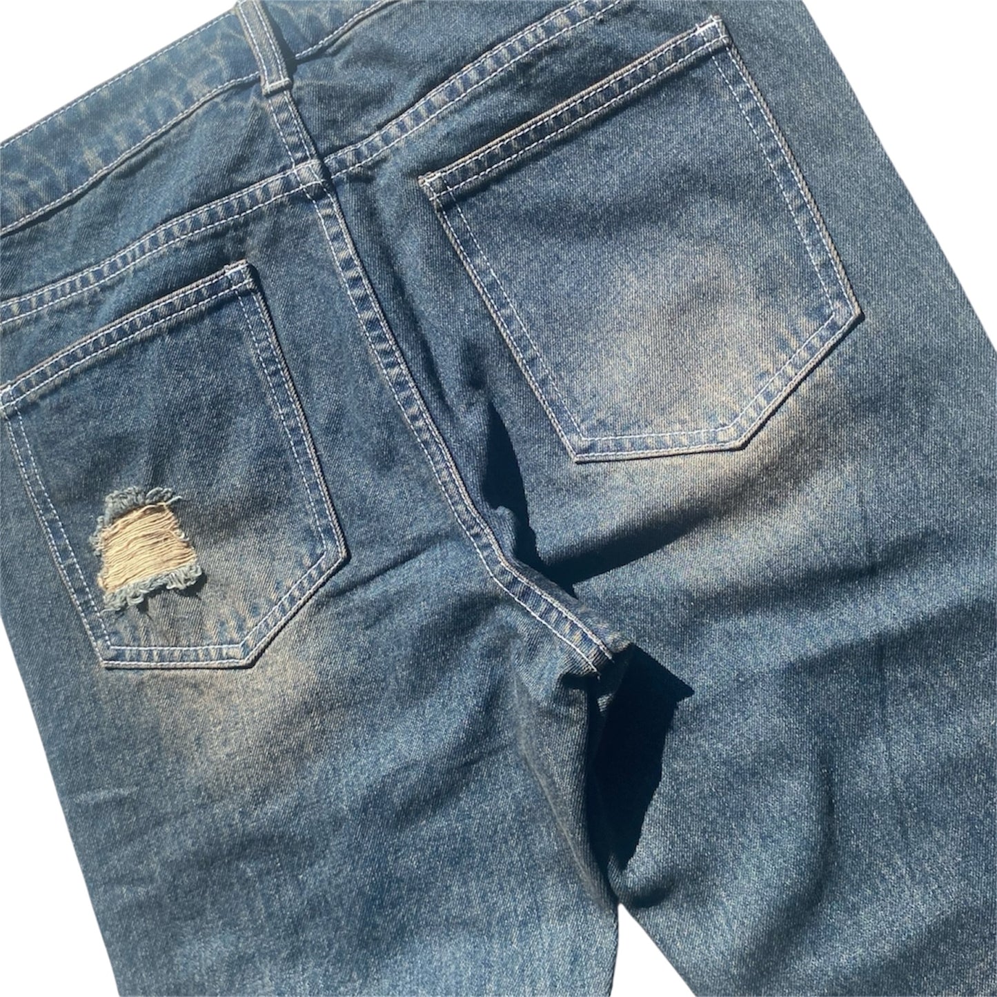 Sand Flared Denim