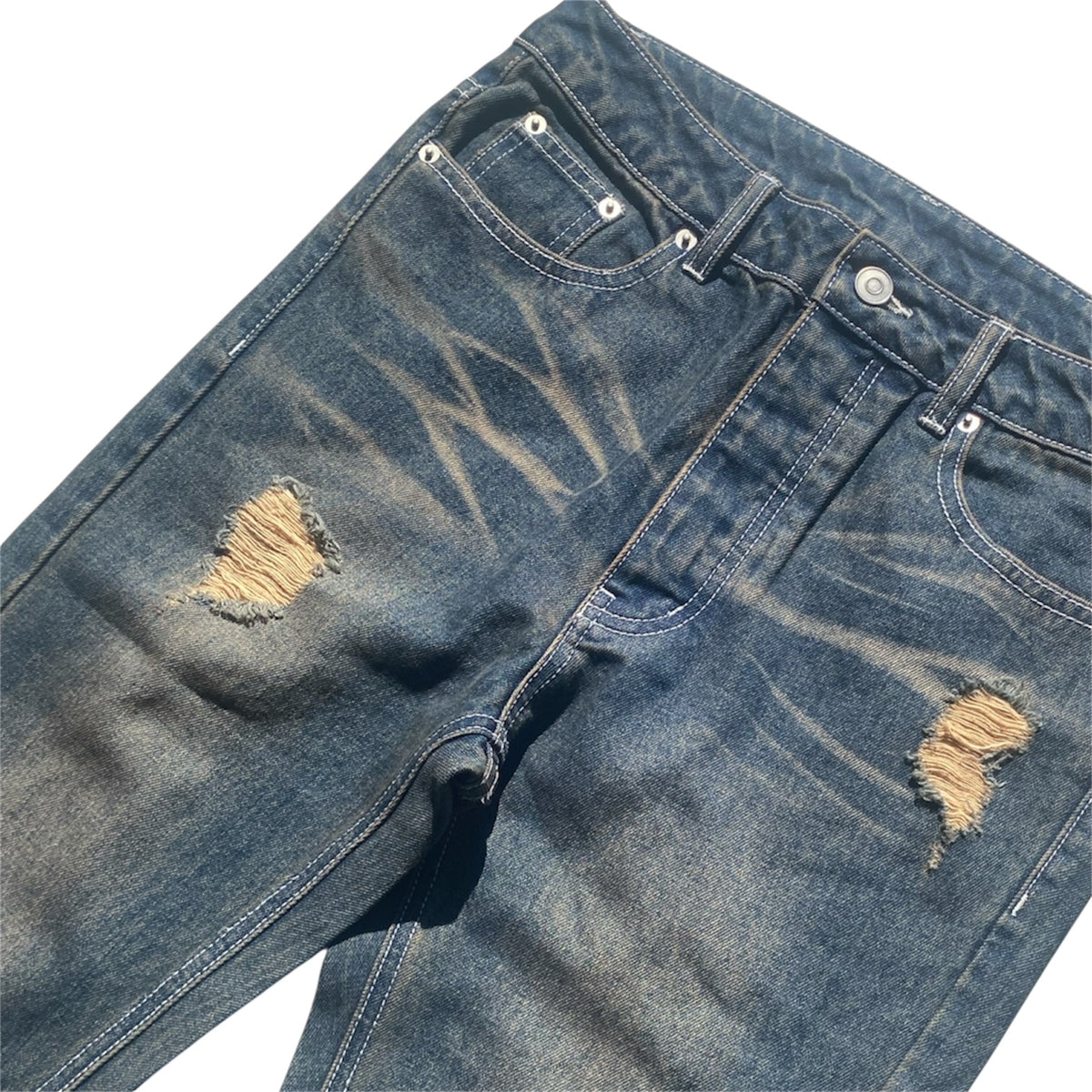 Sand Flared Denim