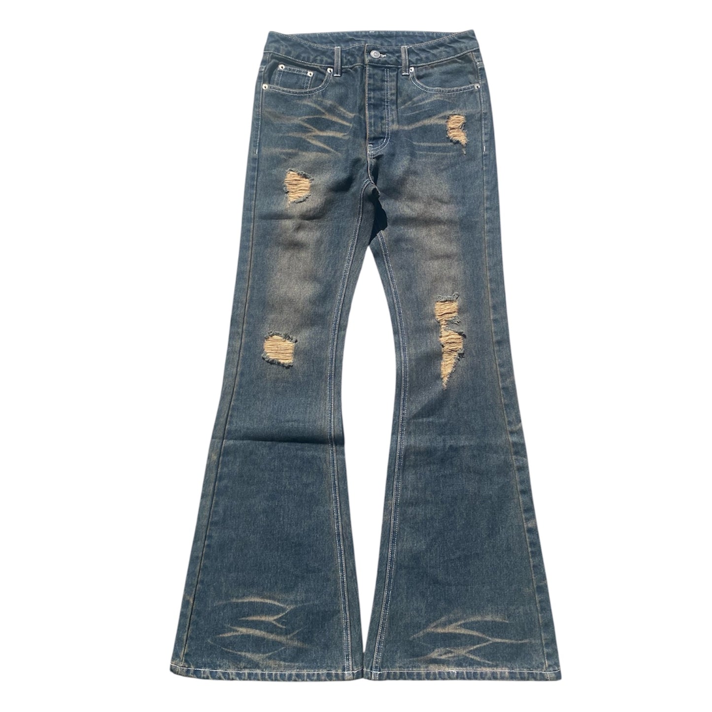 Sand Flared Denim